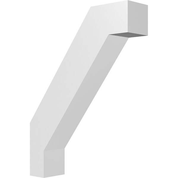 Ekena Millwork 3-in. W x 12-in. D x 16-in. H Burlington Architectural Grade PVC Knee Brace BRCP03X12X16BUR - main